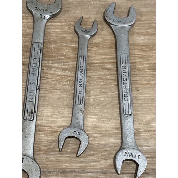 Craftsman Wrenches Set Of 5 Combination Made In USA - Picture 5 of 9